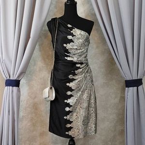 🆕🤩One-Shoulder Ruched Cocktail Dress - Size 6